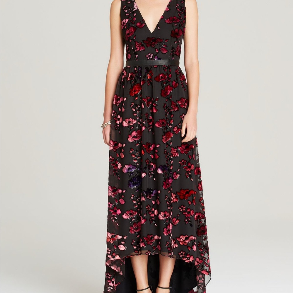 Alice and Olivia Kasia High Low Maxi dress